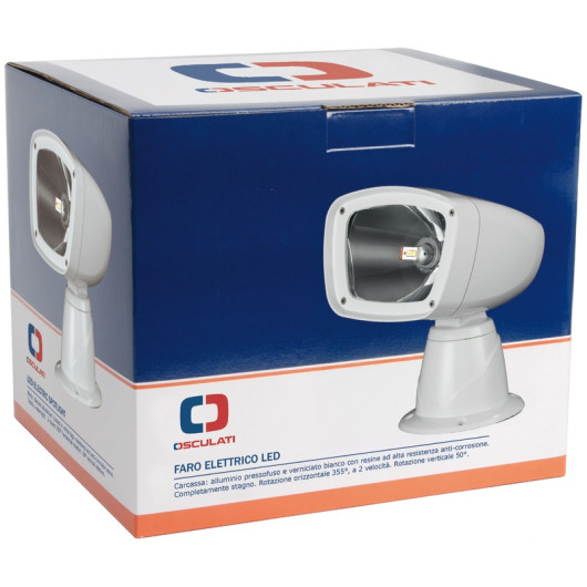 Projecteur LED Aldebaran Combo Osculati | Projecteur de route pour bateau voilier ou moteur 12/24 V | emballage