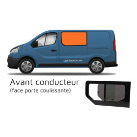 CARBEST Fenêtre Trafic 2 | avant gauche | coulissante Fenêtre Trafic 2 emplacement carrosserie + précisions texte