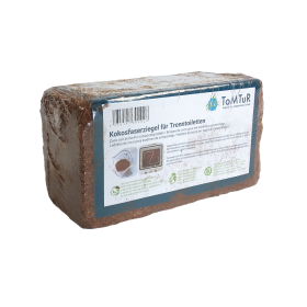 Brique de coco pour litière de toilettes sèches TomTur | Camping en voiture, van aménagé ou fourgon | Lot de 3