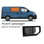 Fenêtre Carbest avant droite coulissante | van Renault Trafic 2 | a coller homologuer 43R et VASP