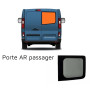 Fenêtre fixe Carbest porte arrière droite | van aménagé Renault Trafic 2 & 3 | Homologation ECE R43 | avec véhicule