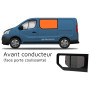 Fenêtre coulissante avant gauche Carbest | Renault Trafic 3 en verre - Homologation ECE R43 | VASP | avec véhicule