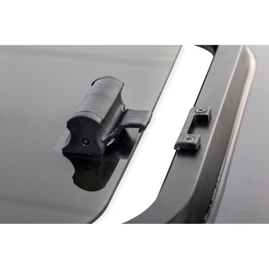 Fenêtre coulissante avant gauche Carbest | Renault Trafic 3 en verre - ECE R43 - VASP | vue intérieure ouverte