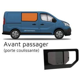 CARBEST Fenêtre Trafic 3 | avant droite | coulissante Fenêtre coulissante avant droite CARBEST | van Renault Trafic 3 – Homologation ECE R43 et VASP | avec véhicule