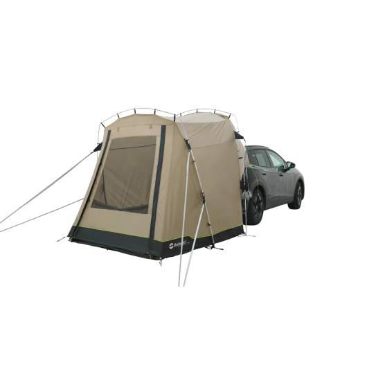Dune SUV auvent Voiture Outwell | sas arrière, tente CarLife pour break | vue de profil, porte fermée