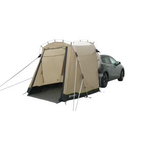 Dune SUV auvent Voiture Outwell | sas arrière, tente CarLife pour break | vue de profil, porte fermée