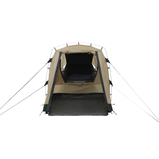 Dune SUV auvent Voiture Outwell | sas arrière, tente CarLife pour break | vue de face avec accès au hayon