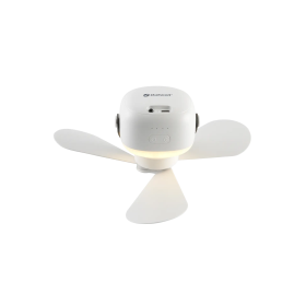 Aurelios Outwell – Ventilateur & lampe LED rechargeable pour van, camping, auvent | 2 en 1 : lampe alumée