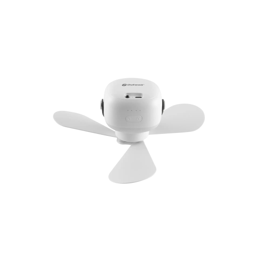 Aurelios Outwell – Ventilateur & lampe LED rechargeable pour van, camping, auvent | poignée rabbatue et lumière éteinte