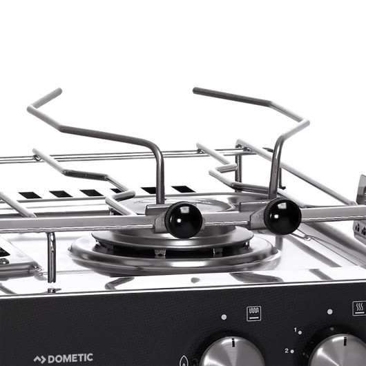 StarLight Dometic | Cuisinière à gaz 2 feux sur cardan pour bateau | plan de cuisson avec serre-casserole