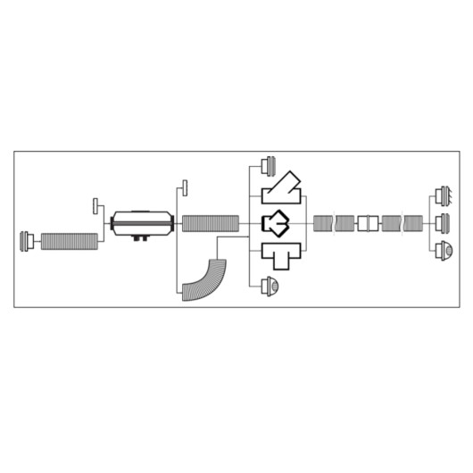 AUTOTERM Raccord Y Ø 60mm schéma exemple