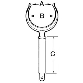 Dame de nage laiton chromée PLASTIMO - Accessoires annexe & pneumatique