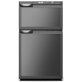 EZA Blizz‑E F80 – Réfrigérateur à compression 80 L pour van,  camping‑car, bateau et véhicule aménagé | 2 compartiments
