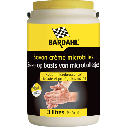 Savon microbille orange de 3L Bardahl | Lingette, chiffon et peaux