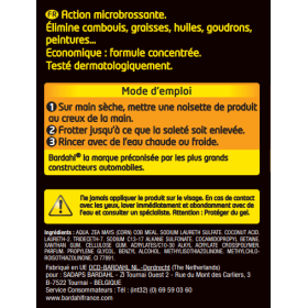 Savon microbille orange de 3L Bardahl | Lingette, chiffon et peaux