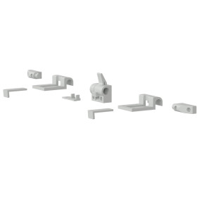 300929-LIPPERT Pin. Fixation plateau coulissant sur paroi - vu assemblé sans plateau de table ni cloisson support