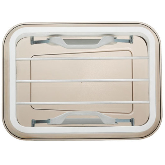 Lanterneau Lippert 500x350 avec grille de sécurité en aluminium - vu côté interrieur