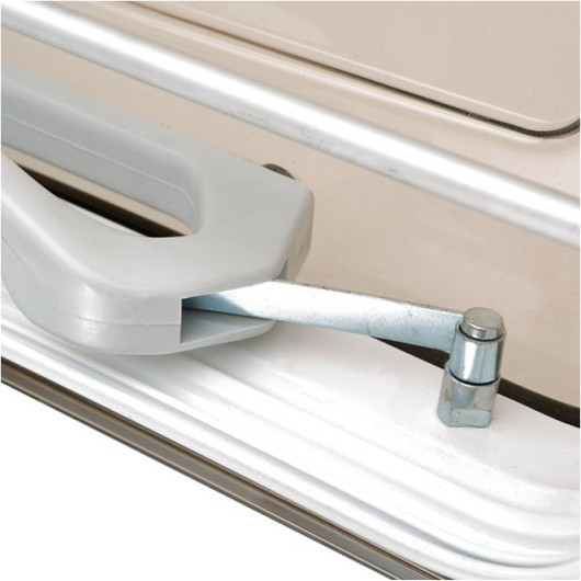 Lanterneau Lippert 500x350 avec grille de sécurité en aluminium - ressort de la poignée