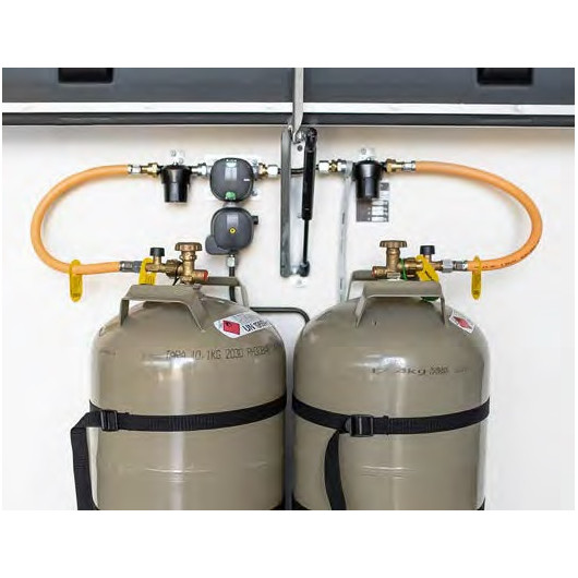 DuoControl CS Truma | Détendeur 2 bouteilles 30 mbar pour camping‑car & van VASP | installation dans un coffre