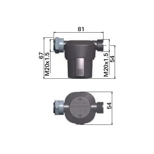 Truma filtres à gaz pour DuoControl CS et installations 2 bouteilles camping-car et fourgon | dimensions