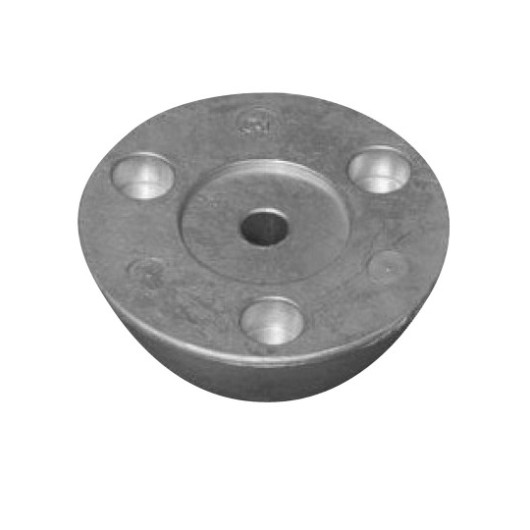Anodes en zinc diam 69 mm pour hélices FLEXOFOLD - hélices 2-3-4 pales - vu surface de contact