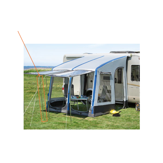 DWT Tube de montage 110-200 cm pour avancée auvent caravane & camping-car | tube de montage encadré