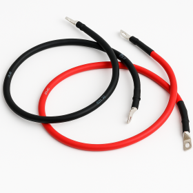 EM Câble de Puissance 25mm² avec Cosses Serties Câble de puissance avec cosses rouge ou noir pour électricité bateau ou véhicule aménagé - vu dessus