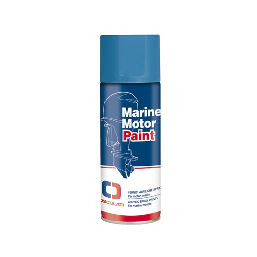 Peinture acrylique spray Yamaha bleu métallisé 1984–1993 – Rénovation moteur hors‑bord