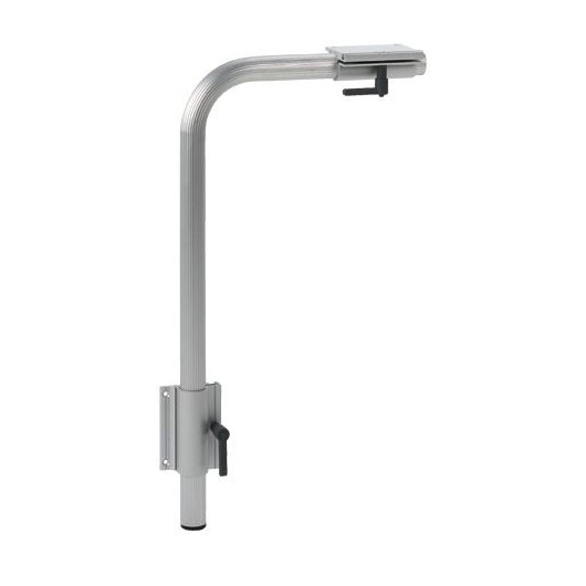 Pied de table alu bateau et camping-car, fixation sur cloison.