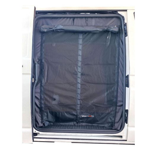 Moustiquaire porte latérale van aménagé Vanpakker C1 - VW T5/T6, Expert, Jumpy | avec porte ouverte