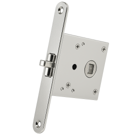 Serrure encastrée anti‑vibration Osculati pour porte fine de bateau, camping-car et véhicule aménagé