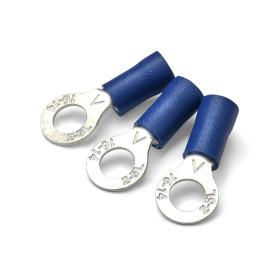 CROSSEVEN Cosse électrique à oeil bleu Cosse électrique à sertir Crosseven pour câble de 1,2 à 2,6 mm² | Accessoire électrique pour bateau & camping-car