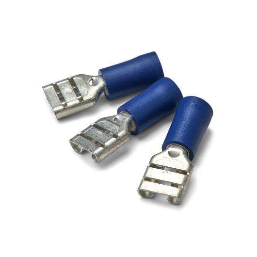 Cosse électrique Crosseven Faston, 3 taille, 6,3 mm femelle | Cosse et connexion | Cosse bleu