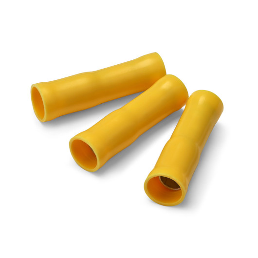 Cosses de jonction à sertir ronde femelle NINIGI pour câble électrique souple 12/24V | Cosse de jonction jaune