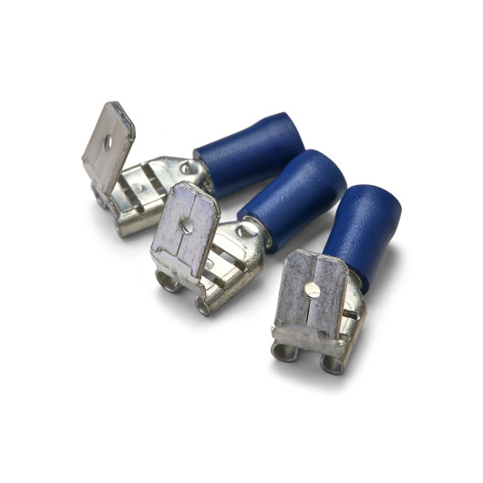 Languette de dérivation Crosseven de type Faston 6,3 mm | Accessoire pour bateau et camping-car | Bleue
