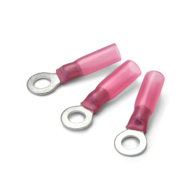 NINIGI Cosse a œil thermo 0,2-1,5 mm² Cosse a œil isolé avec gaine thermorétractable NINIGI pour câble 0,5 à 1,5 mm²