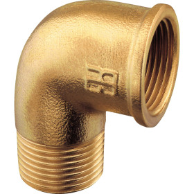Raccord coudé 90° MF laiton GUIDI Raccord coudé 90° mâle femelle Guidi laiton marin | plomberie pour camping‑car, bateau et tiny house