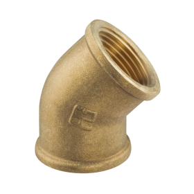 Coude 45° laiton FF GUIDI Coude 45° FF laiton GUIDI | Raccord plomberie circuit d'eau de bateau, van aménagé, tiny house