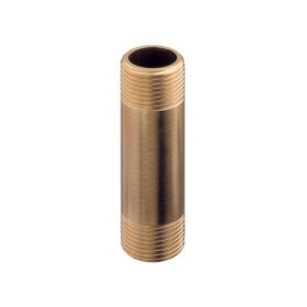 Tube fileté MM 100 mm GUIDI Tube fileté MM laiton Guidi | Raccord plomberie bateau & van aménagé | passe cloison