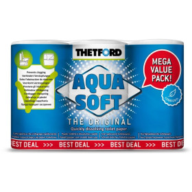 Papier toilette Aqua Soft Thetford - Pack de 6 rouleaux | WC chimique camping-car et van