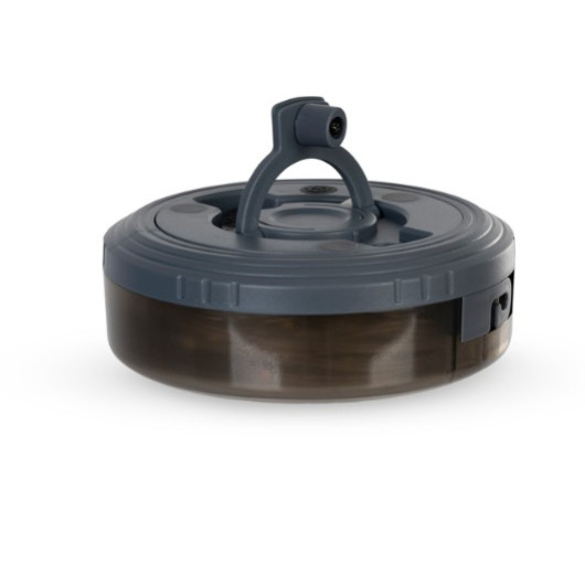 C63261 Lampe de camping multifonction USB avec guirlande - vu manivelle de rangement