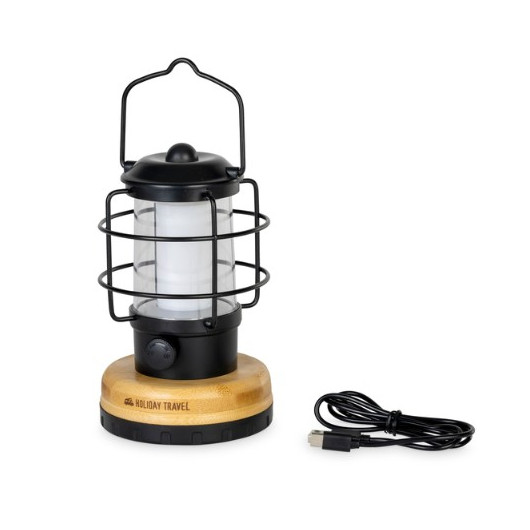 C62971-Lanterne de camping ALVA-USB-long autonomie vu avec câble USB fourni