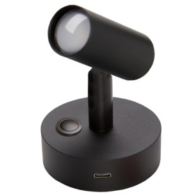 C62978 - Spot LED 2W avec interrupteur et varaiteur plus  sortie USB-C - CARBEST - vu de côté