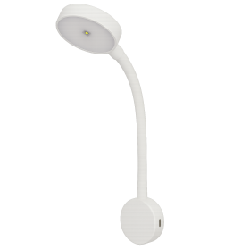 Liseuse LED col de cygne Carbest 12/24 V tactile USB‑C | Camping‑car & van, bateau de plaisance | blanc