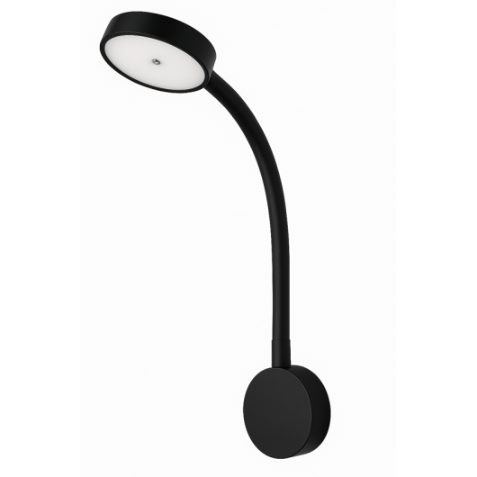 Liseuse LED col de cygne Carbest 12/24 V tactile USB‑C | Camping‑car & van, bateau de plaisance | noir