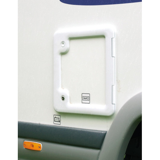 Trappe de carrosserie idéale pour cassette de WC en fourgon et camping-car THETFORD portillon n°3