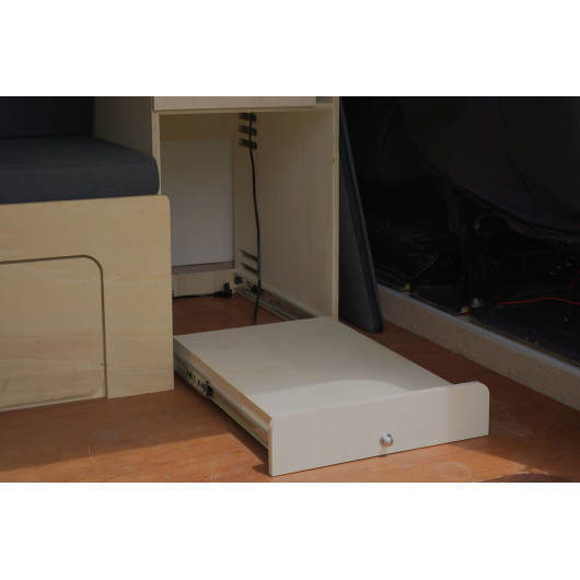 Plateau coulissant pour glacière Simple Vans | Support pour meuble de van & fourgon aménagé