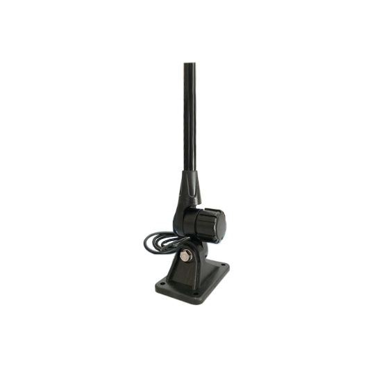 Antenne ECO VHF fibre pour vedette Banten de 150 cm avec rotule intégré | VHF & communication bateau | Version noire