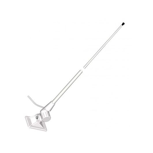 Antenne ECO VHF fibre pour vedette Banten de 150 cm avec rotule intégré | VHF & communication bateau | Version blanche