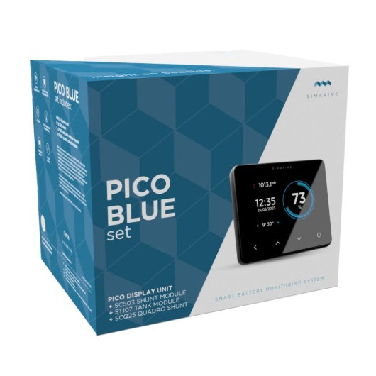 Vu embalage du set complet Pico Blue de SIMARINE